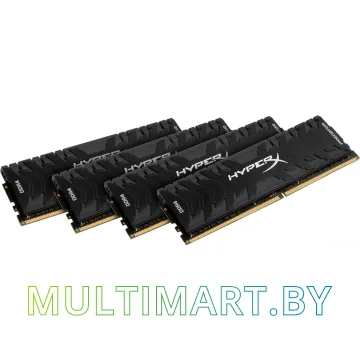 Оперативная память HyperX Predator 4x16GB DDR4 PC4-19200 (HX424C12PB3K4/64)